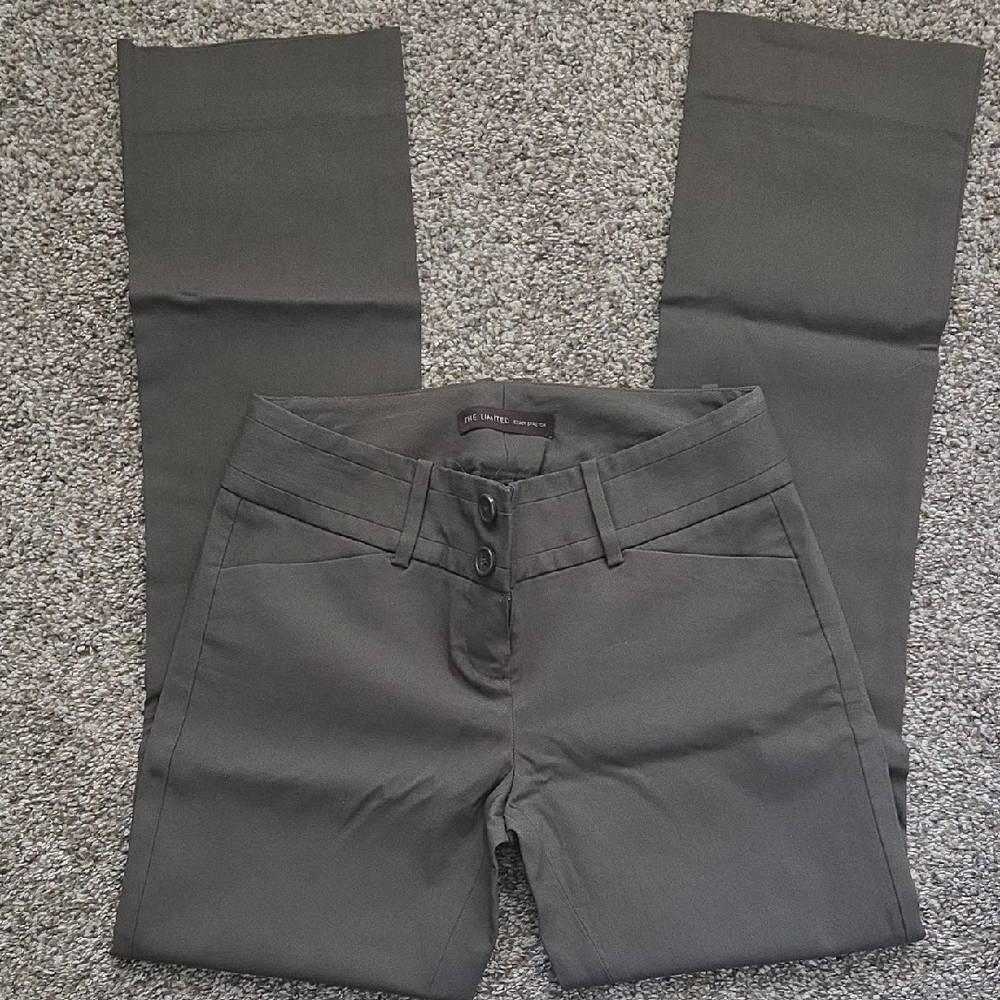 The Limited Olive Green Boot Cut Pants 0